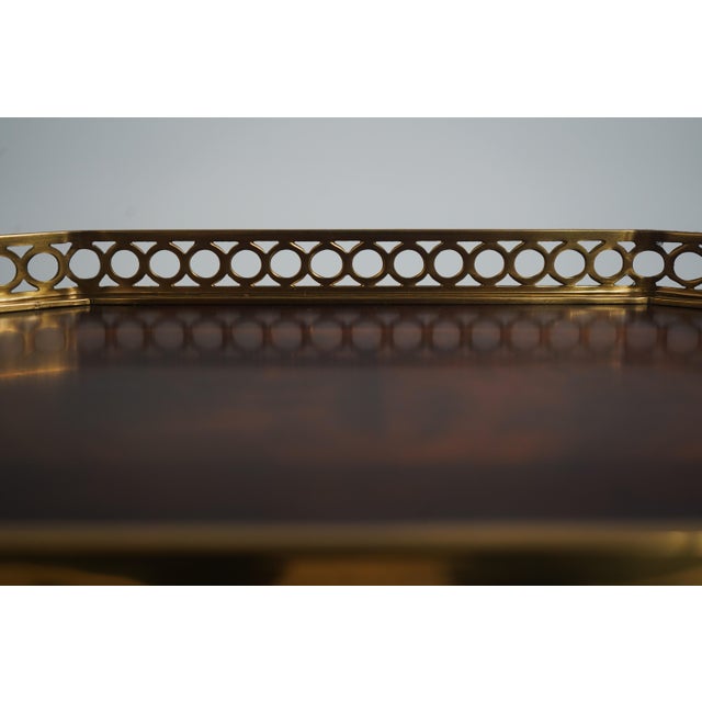 Brown Theodore Alexander Mahogany 3-Tier Butler’s Side Table For Sale - Image 8 of 14