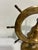 Vintage Brass Ship Wheel Bell on Stand, Nautical Accent For Sale - Image 4 of 9