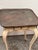 Swedish Faux Porphyry Top Side Table + Drawer, Vintage For Sale - Image 11 of 12
