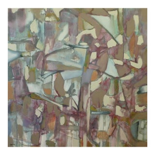 "Cat Trees" Abstract Oil and Acrylic Painting by Scott Spencer For Sale
