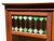 Early 20th Century Antique Oak Larkin Bookcase / China Cabinet With Green Slag Glass Doors For Sale - Image 5 of 12