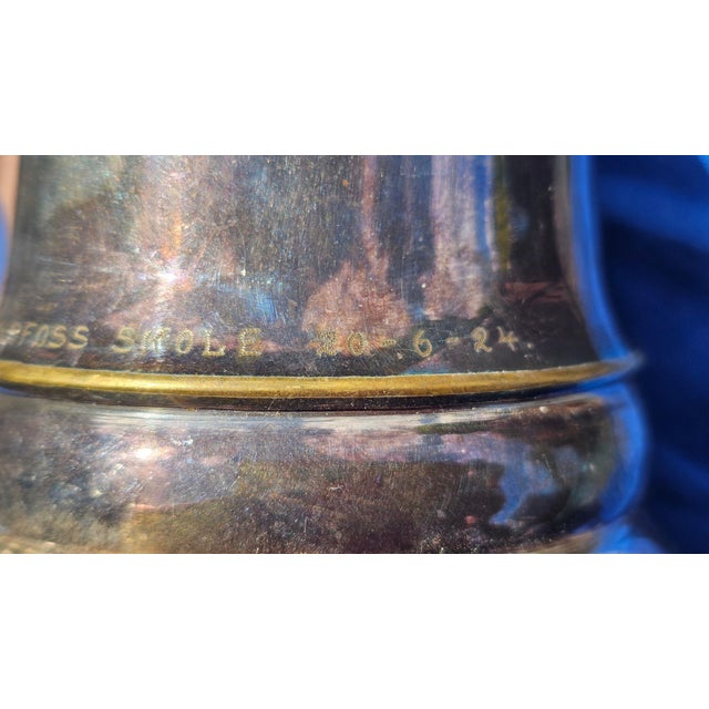 Art Deco Silver-Plated Vase by Eneret, 1920s For Sale - Image 7 of 9
