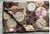 Textile Hippie-Chic Japanese Cotton Medallion Quilt — Chocolate Brown & Pink Floral Circles, Hand Quilted, 66x88in. For Sale - Image 7 of 18