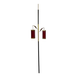 Vintage Mid-Century Modern Tension Pole Lamp For Sale
