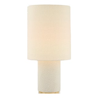 Mitzi Sam 15 in. 1 Light Table Lamp in Aged Brass Finish For Sale