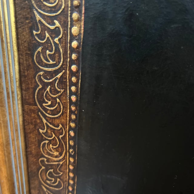 Gold 1970s European Modern Oil on Canvas Renaissance Style Art Framed Signed For Sale - Image 8 of 12