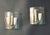 1950s Glass and Brass Sconces, a Pair For Sale - Image 9 of 9