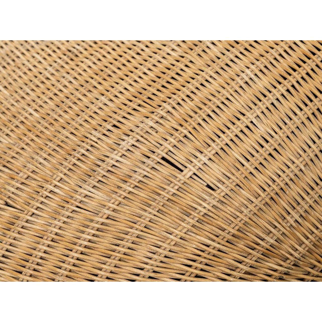 Wood Large Ikea Rattan Recliner Armchair, 2000s For Sale - Image 7 of 12