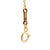 Early 21st Century Tiffany & Co. Elsa Peretti 18k Yellow Gold 16mm Open Heart Pendant Necklace For Sale - Image 5 of 10