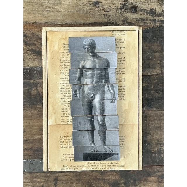 Vintage Original Mixed Media Jenga Box For Sale - Image 4 of 14