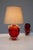 Bright Red Crystal Glass Lamp by Börne Augustsson for Åseda, Sweden For Sale - Image 10 of 14