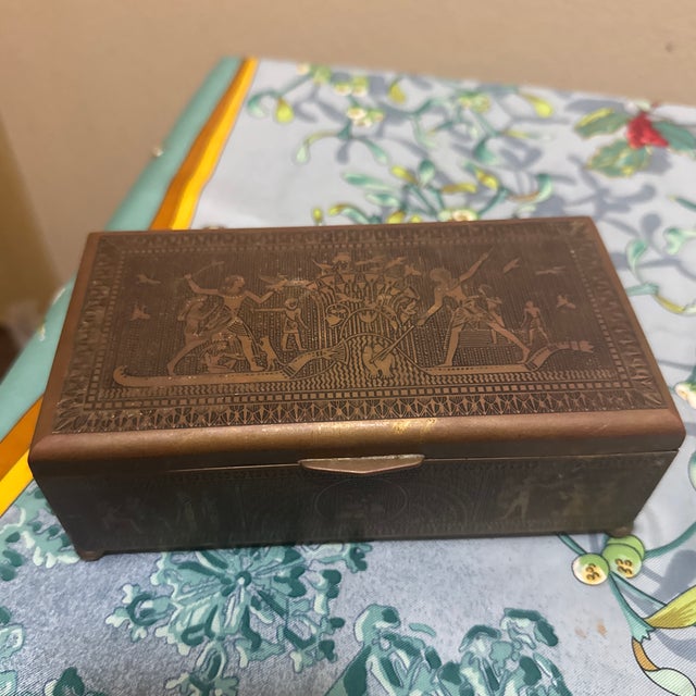 An elegant and finely detailed Antique Classical Revival jewelry or trinket casket box, dating from the late 19th to early...