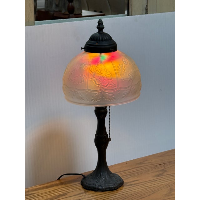 Vintage Victorian Boudoir Table Lamp For Sale - Image 9 of 12