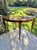 Flame Mahogany Demi-Lune Accent Table For Sale - Image 13 of 18