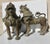 Antique 18th-19th Century Nepali Bronze Temple Lions - A Pair of 2 For Sale - Image 4 of 16