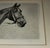 Wood 19th C Signed Framed Horse Litho For Sale - Image 7 of 7