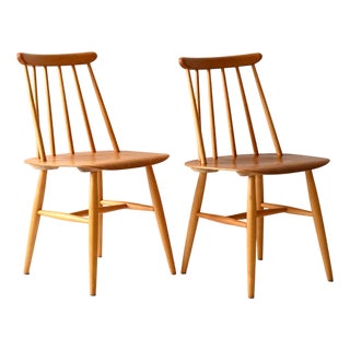 Set of Vintage Fanett Chairs by Ilmari Tapiovaara, 1950s For Sale