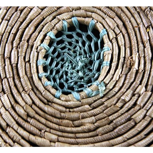 1970s Cowie Shell and Sea Grass Trivets- Set of 3 For Sale - Image 4 of 11