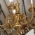 Mid-Century Modern Vintage Tendril Motif Cast Brass Chandelier For Sale - Image 3 of 9