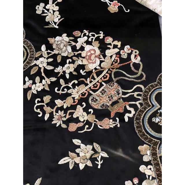 Frame Antique Chinese Embroidered Robe Qing Dynasty For Sale - Image 9 of 16