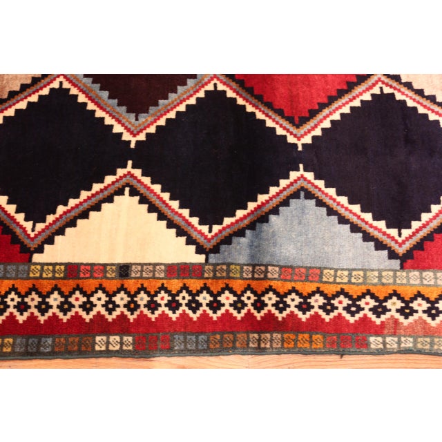 Nazmiyal Collection Vintage Persian Gabbeh Rug For Sale - Image 4 of 6
