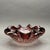 • Barovier & Toso attributed Murano art glass bowl with sculptural ruffled rim and controlled bubble design. Attribution...