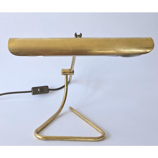 Mid-Century Brass Table Lamp from OMI, Germany, 1970s For Sale - Image 14 of 17