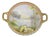Antique Nippon Morimora Hand Painted Flowers & Ducks Coral Porcelain Bowl (A) For Sale