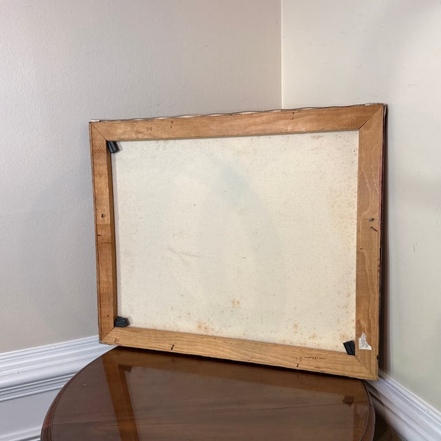 1970s Vintage Asian Cityscape Painting on Canvas ~ Signed Amy HolzHaver For Sale - Image 9 of 9