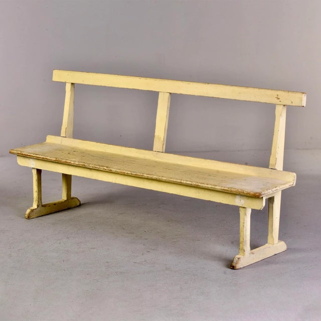 19th Century English Bench With Painted Finish For Sale - Image 13 of 13