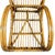 Restored MCM Rattan Double-Strand Half Moon Arm Lounge Chair For Sale - Image 9 of 10