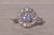 The Hol: Hollywood Glam Era Natural Diamond Engagement Ring in White Gold For Sale - Image 9 of 11