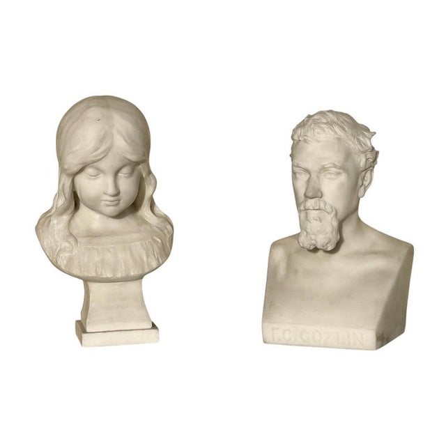 White Joseph Hugues Fabisch Bust in Marble by J. Cozlin For Sale - Image 8 of 9