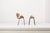 Olof Kettunen chair and stool for Merivaara, Finland 1950s. The measurements given apply to the chair. The stool measures...
