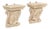 Neoclassical Carved Wood Wall Brackets, Pair For Sale