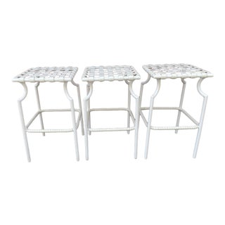 1970s Brown Jordan Pagoda Barstools - Set of 3 For Sale
