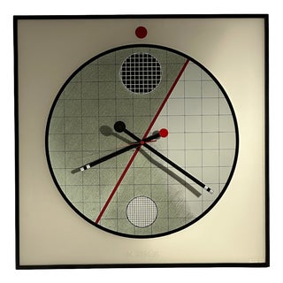 Wall Clock by Kurt B. Delbanco for Acerbis, 1980s For Sale