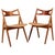 Hans J. Wegner Savbuk Ch-29 Dining Chairs attributed to Hans J. Wegner for Carl Hansen & Søn, Set of 2 For Sale - Image 9 of 9