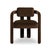 Double Arch Dining Chair in Dark Brown Cotton Velvet from Insidherland, in New conditions. Designed from 2000 Labeled by...