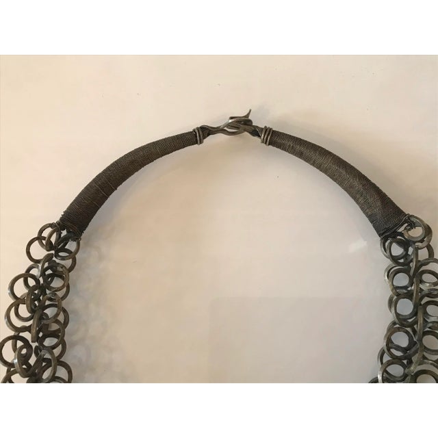 Tribal Vintage Miao - People Silver Metal Sculptural Adornment For Sale - Image 3 of 8