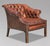 Antique Club Chair in Brown Leather, 1880 For Sale - Image 11 of 11