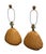 Art Deco 1980 Art Deco Shell Style Coral Tan Table Lamps- A Pair For Sale - Image 3 of 5