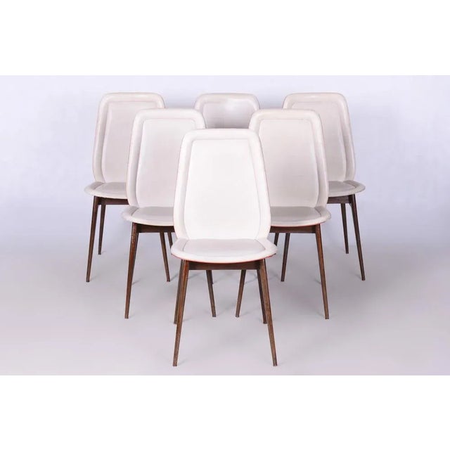 Art Deco Dining Chairs attributed to Jules Leleu, France, 1940s, Set of 6 For Sale - Image 11 of 11