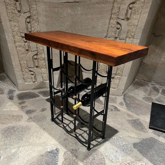 Mid-Century Modern Wine Bar Walnut Table by Arthur Umanoff, 1950s For Sale - Image 10 of 15