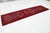 Tribal 3 X 11 Handmade Vintage Persian Wool Runner in Red With TRibal Design For Sale - Image 3 of 8
