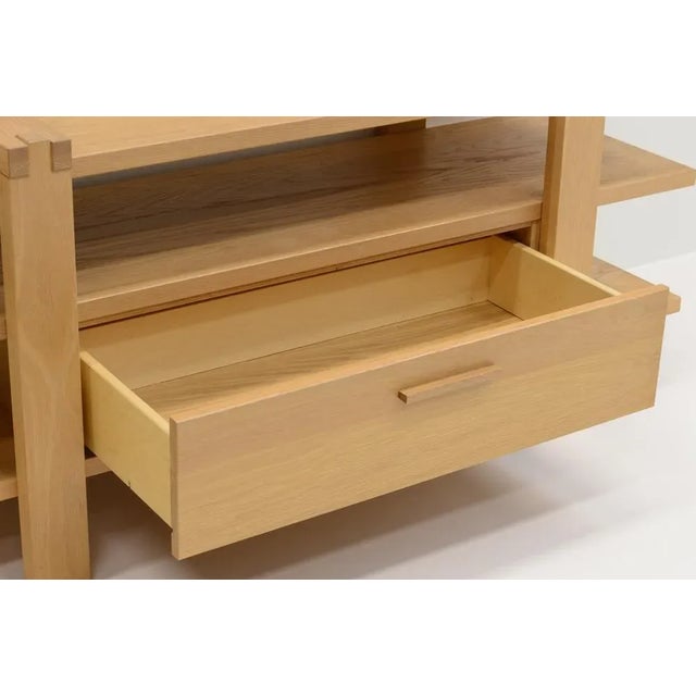 Belgian Oak Shelving Unit For Sale - Image 5 of 6