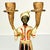 Metal Early 1900s Antique Mediterranean Italian Venetian Moorish Painted Bronze Candelabras - A Pair For Sale - Image 7 of 17