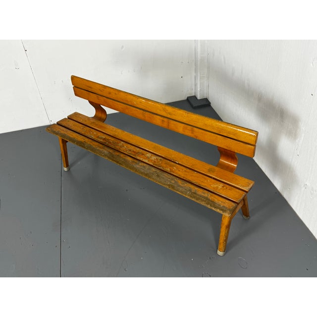 Wood Vintage Marko School Bench, 1970s For Sale - Image 7 of 8