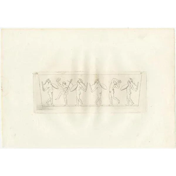 Set of six antique prints depicting the designs of various vases and tazzas. Published by Carlo Antonini in 1821.