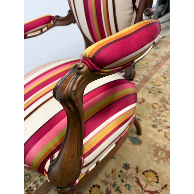 Circa 1890's Rococo Revival Bergère Chair For Sale In San Francisco - Image 6 of 12